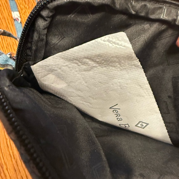 Vera Bradley Blue Quilted Crossbody Bag with Cat Design - Picture 3 of 5